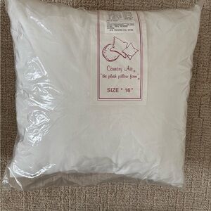 Lot of 4 Pillow Inserts 12” 14” & 16” Square